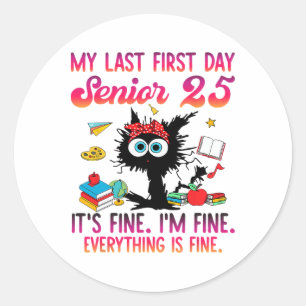 Sticker Rond Chemise Senior 2025 Cl De 2025 Rentrée Des Classes