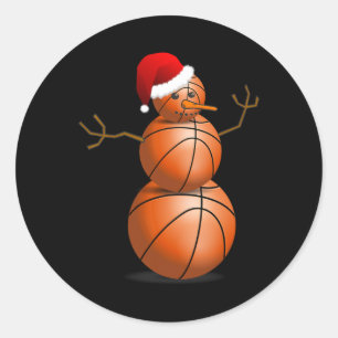 Sticker Rond Chemise Sketll de Noël - Snowman Sketll