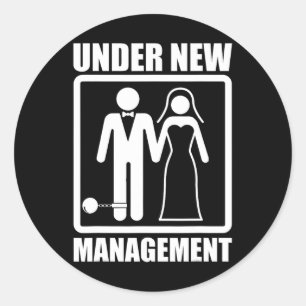 Sticker Rond Chemises amusantes de l'enterrement de vie de garç