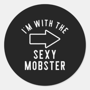 Sticker Rond Chemises costumées d'Halloween pour les couples Je