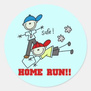 Sticker Rond Chemises de baseball pour garçons et cadeaux