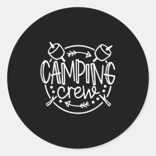 Sticker Rond Chemises De Correspondance Camping Pour Camper Fam