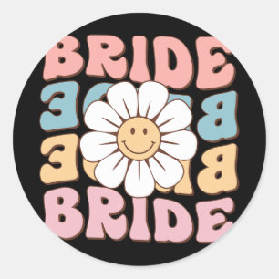 Sticker Rond Chemises de femmes de mariée enterrement de vie de