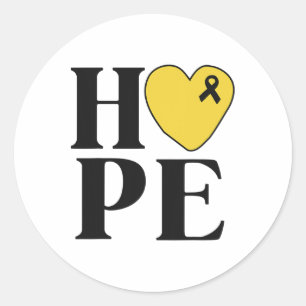 Sticker Rond Chemises de lutteur contre le cancer de l'enfant R