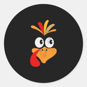 Sticker Rond Chemises de Thanksgiving pour femmes en famille vi