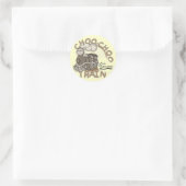 Sticker Rond Chemises de train Choo-Choo et GIfts (Sac)