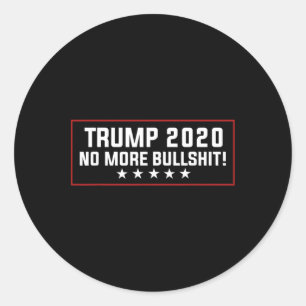 Sticker Rond Chemises Donald Trump - Trump Plus de Bulles