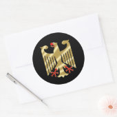 Sticker Rond Chemises et cadeaux allemands d'aigle (Enveloppe)