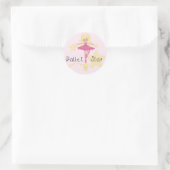 Sticker Rond Chemises et cadeaux Ballet Star (Sac)