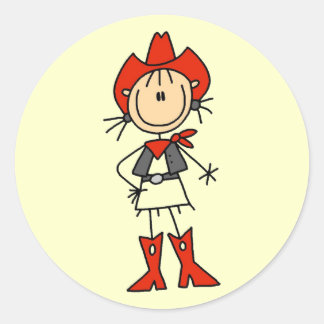 Sticker Rond Chemises et cadeaux Casquettes rouges