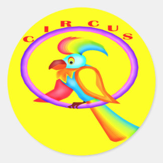 Sticker Rond Chemises et cadeaux Circus T pour enfants