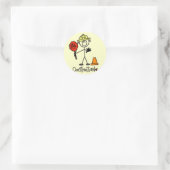 Sticker Rond Chemises et cadeaux de construction de base (Sac)
