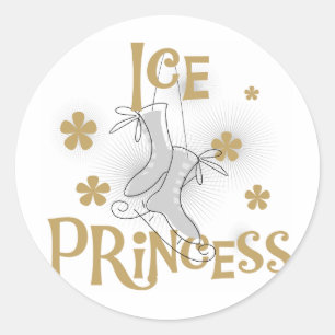 Sticker Rond Chemises et cadeaux de la Princesse de glace