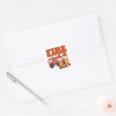 Sticker Rond Chemises et cadeaux du service des incendies (Enveloppe)