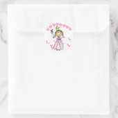 Sticker Rond Chemises et cadeaux Heart Princess (Sac)