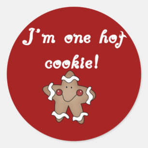 Sticker Rond Chemises et cadeaux Hot Cookie