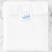 Sticker Rond Chemises et cadeaux Prince Crown 3e anniversaire (Sac)