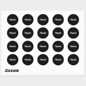 Sticker Rond Chemises Pitmaster 100% Bbq (Feuille)
