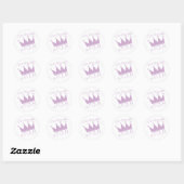 Sticker Rond Chemises Princess Crown 4th Birthday (Feuille)