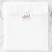 Sticker Rond Chemises Princess Crown 4th Birthday (Sac)