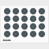 Sticker Rond Chenils Officiels "Scellés avec Soin" Petits (Feuille)