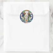 Sticker Rond Chenrezig Dieu de la compassion (Sac)