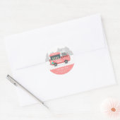 Sticker Rond Chèque de rue glace (Enveloppe)