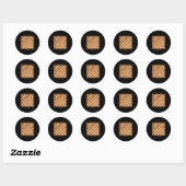 Sticker Rond Chèque, Jouer Aux Citations D'Échecs Graphique De (Feuille)
