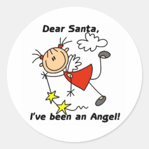 Sticker Rond Cher ange saint Nicolas