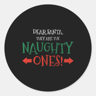 Sticker Rond Cher Père Noël