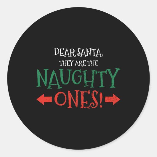 Sticker Rond Cher Père Noël (Devant)
