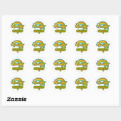 Sticker Rond Chercheur superstar (Feuille)