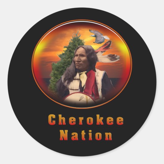 Sticker Rond Cherokee (Devant)