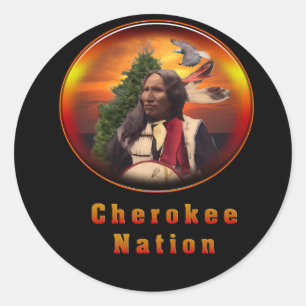 Sticker Rond Cherokee