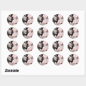 Sticker Rond Cherry Blossom édité (Feuille)