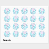 Sticker Rond Cherry Blossom Japonais Kawaii Pond (Feuille)