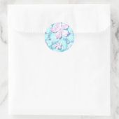 Sticker Rond Cherry Blossom Japonais Kawaii Pond (Sac)
