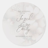 Sticker Rond Cherry Blossom Mariage (Devant)