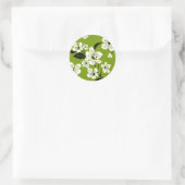 STICKER ROND CHERRY BLOSSOM - SAKURA (MATCHA GREEN) (Sac)