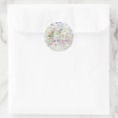 Sticker Rond Cherry Blossom Springtime Mariage (Sac)