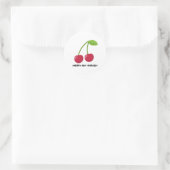 Sticker Rond Cherry-ish Yourself self Love quote (Sac)