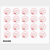 Sticker Rond Cherry on Top Baby Shower (Feuille)