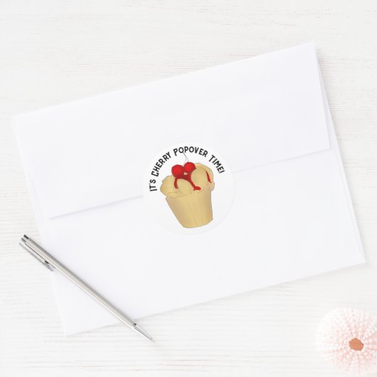 Sticker Rond Cherry Popover (Enveloppe)