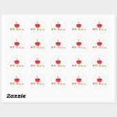 Sticker Rond Cherry sauvage (Feuille)