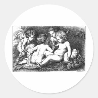 Sticker Rond cherub-clip-art-9