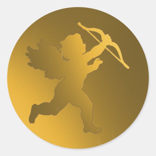 Sticker Rond cherub d'or (Devant)