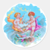 Sticker Rond Cherubs. (Devant)