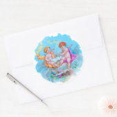 Sticker Rond Cherubs. (Enveloppe)