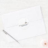 Sticker Rond Chesapeake Bay Deadrise Boat (titre) (Enveloppe)