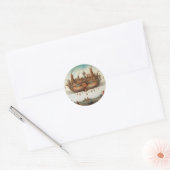 Sticker Rond Cheshire Cat (Enveloppe)